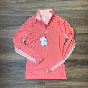 Kastel Denmark - Long Sleeve Quarter Zip Sun Shirt - Coral - XS